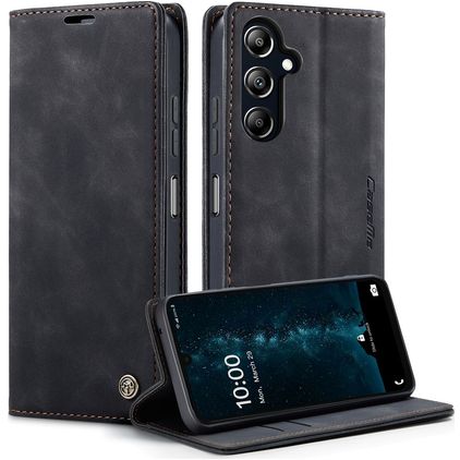CaseMe 013 Housse Samsung Galaxy A16 Etui Porte-Monnaie - Noir