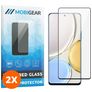 Mobigear Premium HONOR Magic 4 Lite Verre trempé Protection d'écran - Compatible Coque - Noir (Lot de 2)