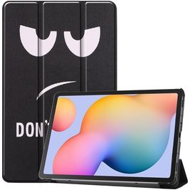Mobigear Tri-Fold Coque Samsung Galaxy Tab S6 Lite Etui - Do Not Touch