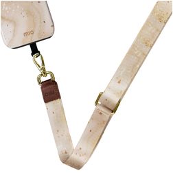 MIO Lanyard Cordon de téléphone universel réglable - Gold Marble