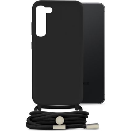 Mobilize Lanyard Gelly Samsung Galaxy S23 Plus TPU souple Coque avec cordon - Noir