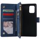 Mobigear Zipper Housse Samsung Galaxy S10 Lite Etui Porte-Monnaie - Bleu
