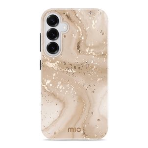 MIO Coque Samsung Galaxy S25 Plus MagSafe Coque arrière Rigide - Gold Marble