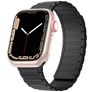 Mobigear Loop Mag Bracelet Silicone Apple Watch Fermeture magnétique - 49/46/45/44 mm - Noir