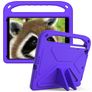 Mobigear AeroArmor Coque iPad 9 (2021) Coque de tablette pour enfants avec Poignée Enfants en EVA + Porte-crayon - Violet