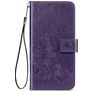 Mobigear Clover Housse OPPO Reno 4 Etui Porte-Monnaie - Violet