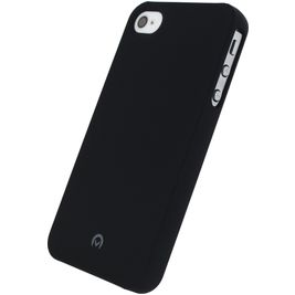 Mobilize Premium Coating Coque iPhone 4 Coque arrière en Silicone Anti-Chocs - Noir Mobilize Premium Coating Coque iPhone 4 Coque arrière en Silicone Anti-Chocs - Noir