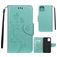 Mobigear Flowers iPhone 11 Étui Portefeuille - Turquoise