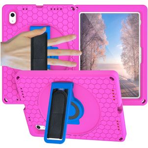 Mobigear Ruggedized Coque iPad 10 (2022) Coque arrière en EVA + Support Amovible - Rose