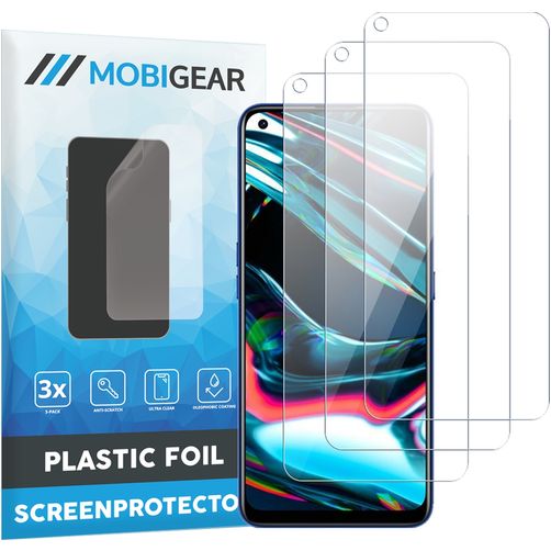 Mobigear Realme 7 Pro Protection d'écran Film - Compatible coque (Lot de 3)
