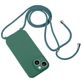 Mobigear Lanyard iPhone 14 Coque avec cordon en Silicone - Vert