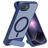 Mobiparts Hardcover Coque iPhone 16e MagSafe Coque arrière Rigide avec Support Amovible - Satin Blue