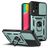 Mobigear Armor Ring Cam Slide Coque Samsung Galaxy M53 Coque arrière Rigide Anti-Chocs avec Anneau-Support - Vert
