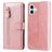 Mobigear Zipper Housse iPhone 17 Etui Porte-Monnaie - Rose doré