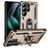 Mobigear Armor ring Coque Samsung Galaxy S25 Ultra Coque arrière Rigide Anti-Chocs avec Anneau-Support - Or