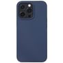Mobigear Rubber Touch Coque iPhone 14 Pro Max Coque arrière en Silicone - Bleu Marin