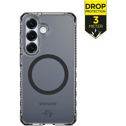 ITSKINS Level 2 HybridMagClear R Coque Samsung Galaxy S26 MagSafe Coque arrière Rigide Anti-Chocs - Smoke