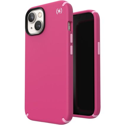 Speck Presidio2 Pro Coque iPhone 14 Pro MagSafe Coque arrière Rigide Anti-Chocs - Digital Pink