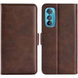 Mobigear Slim Magnet Housse Motorola Edge 30 Etui Porte-Monnaie - Marron