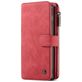 Caseme 007 Housse Samsung Galaxy S10 Plus Etui avec Coque Détachable Porte-Monnaie - Rouge