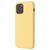 Mobigear Rubber Touch Coque iPhone 12 Coque arrière en Silicone - Jaune
