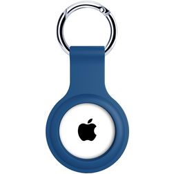 Xccess Keychain Coque Silicone souple Porte-clés pour Apple AirTag - Bleu