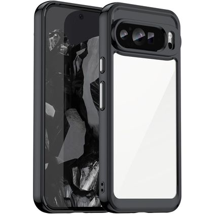 Mobigear Crystal Google Pixel 9 Pro Plastique rigide Coque arrière - Noir