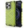 Mobigear Honeycomb Coque iPhone 14 Pro Coque arrière Rigide Anti-Chocs - Vert