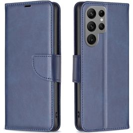 Mobigear Excellent Housse Samsung Galaxy S23 Ultra Etui Porte-Monnaie - Bleu