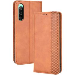 Mobigear Sensation Housse Sony Xperia 10 IV Etui Porte-Monnaie - Marron