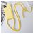 Mobigear Lanyard Card iPhone 15 Pro Coque avec cordon en Silicone et Porte-Cartes - Jaune