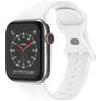 Mobigear Sport Dual Bracelet Silicone Apple Watch Fermeture à clou et passant - 42/41/40/38 mm - Blanc