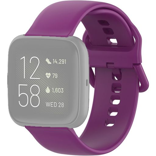 Mobigear Sport Buckle Bracelet Silicone Fitbit Versa 2 Fermeture boucle ardillon - Violet