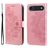 Mobigear Flowers iPhone Air Étui Portefeuille - Rose doré