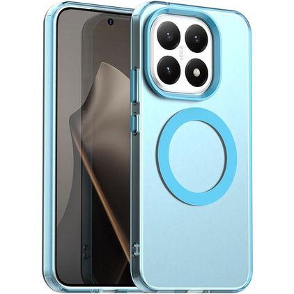 Mobigear Shockproof Coque Xiaomi 15T MagSafe Coque arrière Rigide - Bleu