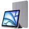 Mobigear Tri-Fold Gel Coque iPad Air 11 Pouces (2025) Etui en TPU,Similicuir + Porte-crayon - Gris