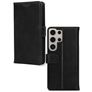Mobilize Wallet Housse Samsung Galaxy S24 Ultra Etui en Cuir Véritable Porte-Monnaie - Noir