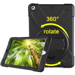 Mobigear SureGrip XGuard Coque iPad 5 (2017) Coque Arrière Rigide Antichoc + Support Amovible - Noir