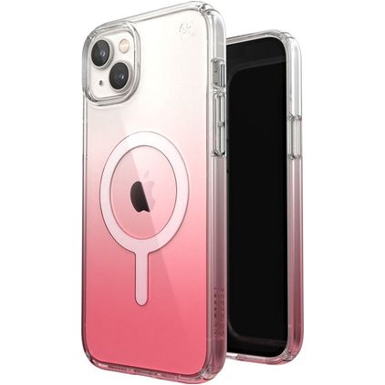 Speck Presidio Perfect Clear Ombre iPhone 14 Plus MagSafe Plastique rigide Coque arrière Antichoc - Vintage Rose