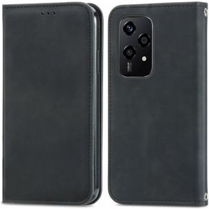 Mobigear Retro Slim Housse HONOR 200 Lite Etui Porte-Monnaie - Noir