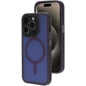 Mobiparts Hardcover Coque iPhone 15 Pro MagSafe Coque arrière Rigide - Satin Purple