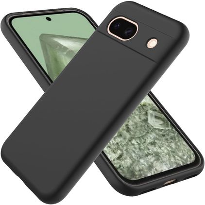 Mobigear Colors Coque Google Pixel 8a Coque arrière en TPU Souple - Noir