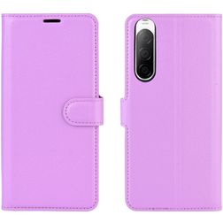 Mobigear Classic Housse Sony Xperia 10 II Etui Porte-Monnaie - Violet