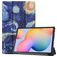 Mobigear Tri-Fold Coque Samsung Galaxy Tab S6 Lite Etui - The Starry Night