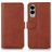 Mobigear Wallet Samsung Galaxy S25 Edge Étui Portefeuille - Marron