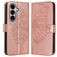 Mobigear Butterfly Housse Samsung Galaxy A27 Etui Porte-Monnaie - Rose doré
