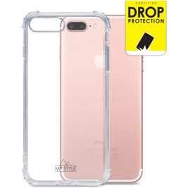 My Style Protective Flex Coque Transparente iPhone 8 Plus Coque arrière en TPU Souple Anti-Chocs - Transparent