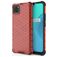 Mobigear Honeycomb Coque Realme C11 (2020) Coque arrière Rigide Anti-Chocs - Rouge