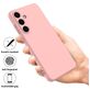 Mobigear Rubber Touch Coque Samsung Galaxy S25 FE Coque arrière en Silicone - Rose