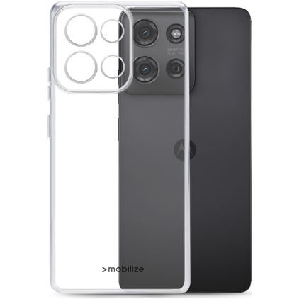 Mobilize Gelly Case Coque Transparente Motorola Moto G75 Coque arrière en TPU Souple - Transparent